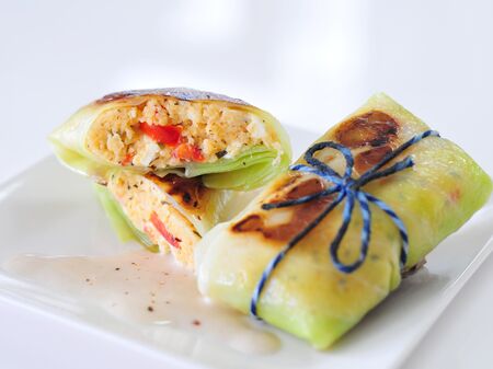 Kohlrouladen mit Bulgur